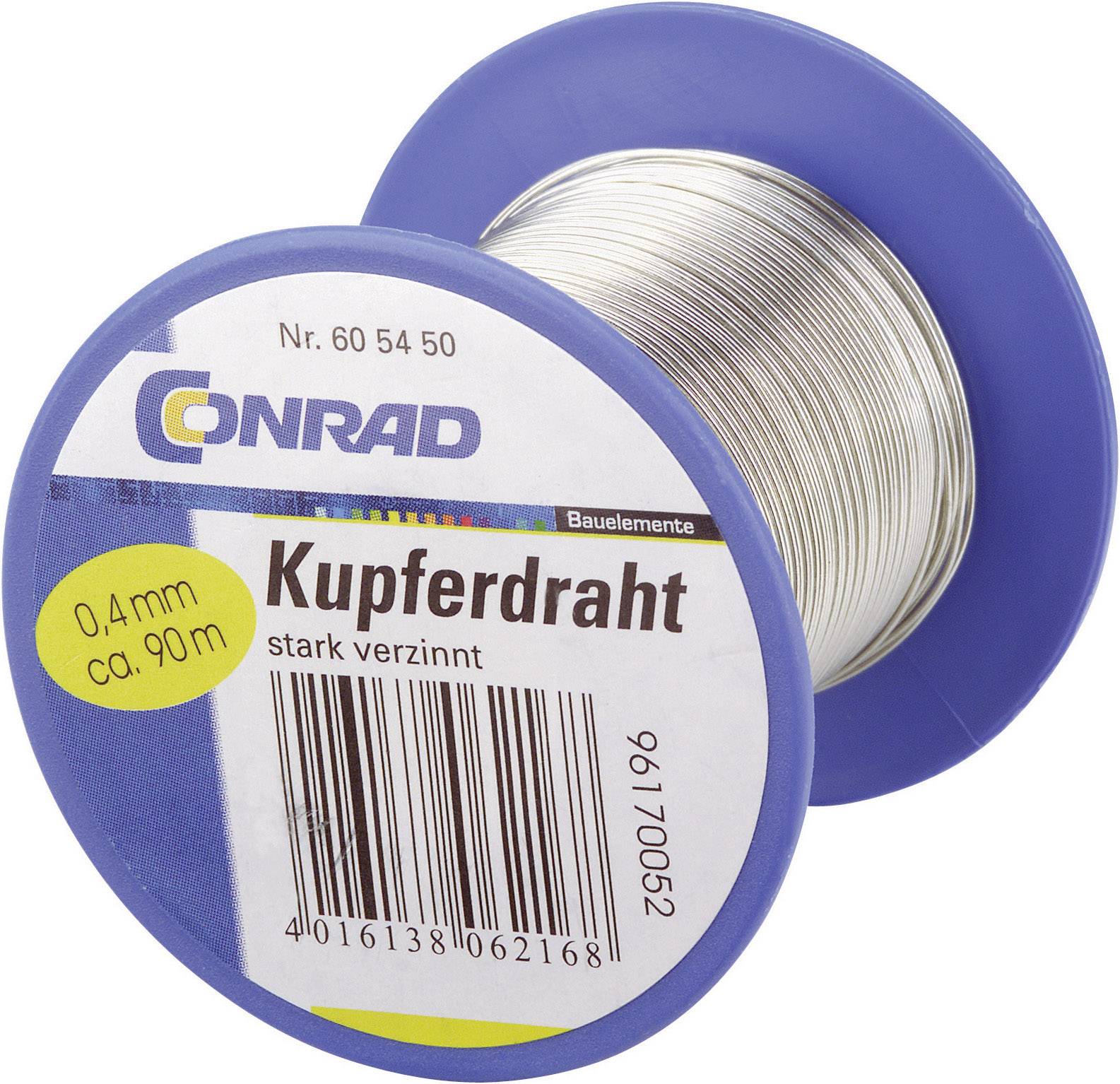 KUPFERDRAHT VERZINNT 1,0 MM 50 M