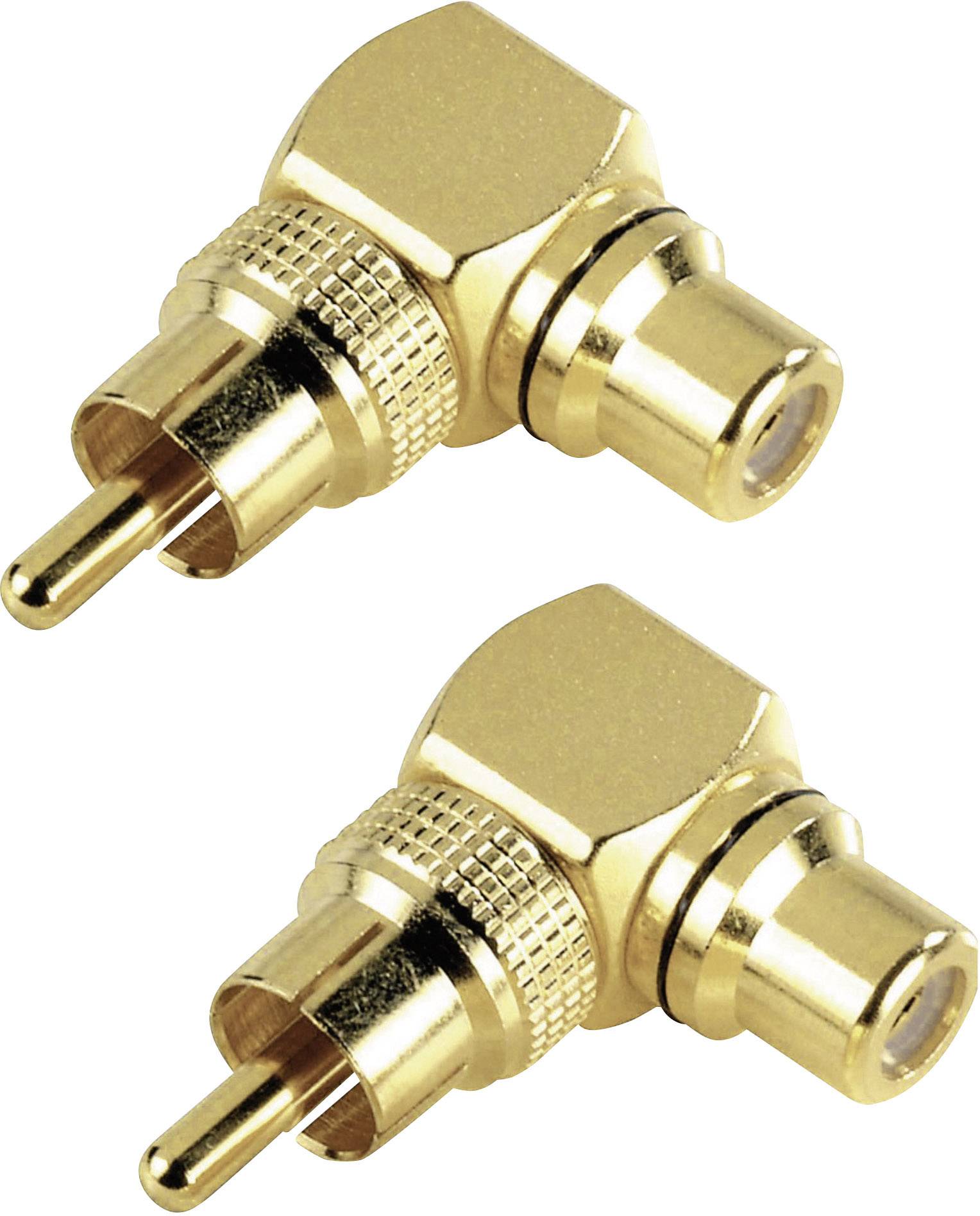 Hama 44087 44087 Cinch Audio Adapter [1x Cinch-Stecker - 1x Cinch-Buchse] Gold