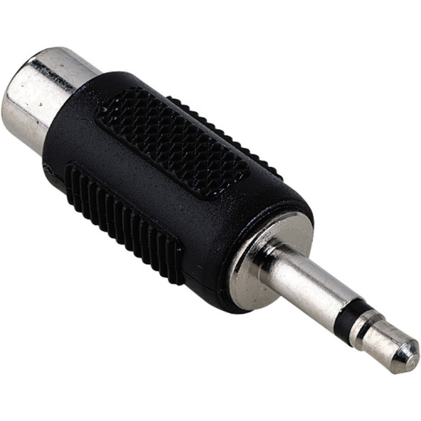 Hama 43453 43453 Klinke / Cinch Audio Adapter [1x Klinkenstecker 3.5 mm - 1x Cinch-Buchse] Schwarz