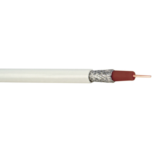 Hama 86686 Koaxialkabel Außen-Durchmesser: 6.90mm 75Ω 100 dB Weiß, Rot Meterware