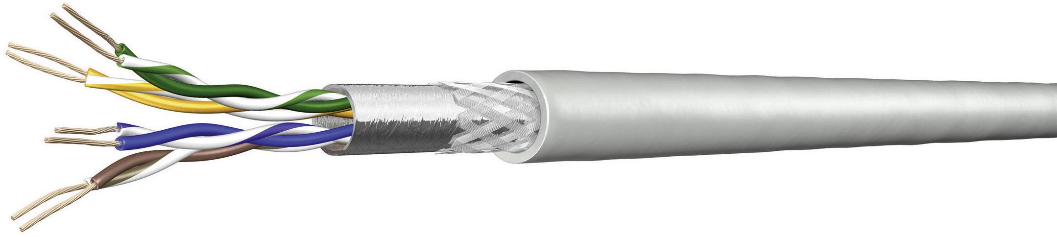 DRAKA 1000454-00100RW Netzwerkkabel CAT 5e SF/UTP 4 x 2 x 0.13 mm² Gelb Meterware