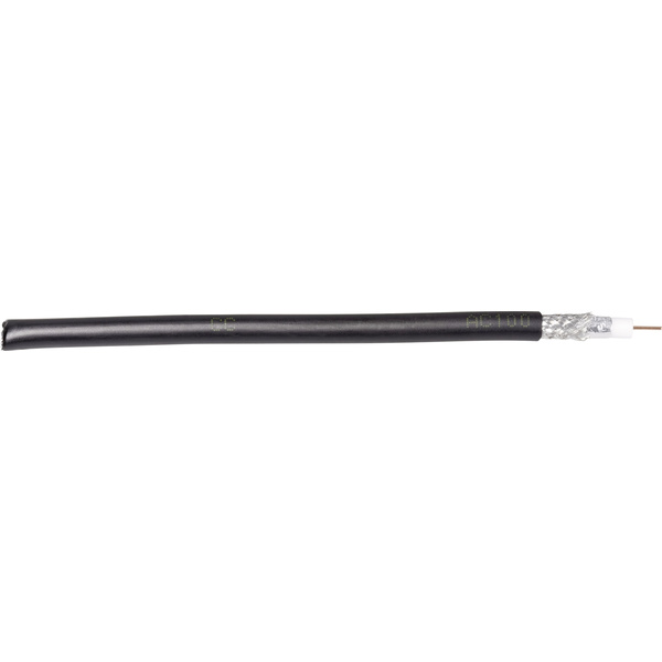 Câble coaxial Interkabel AC 100 PE-1 75 Ω noir Marchandise vendue au mètre