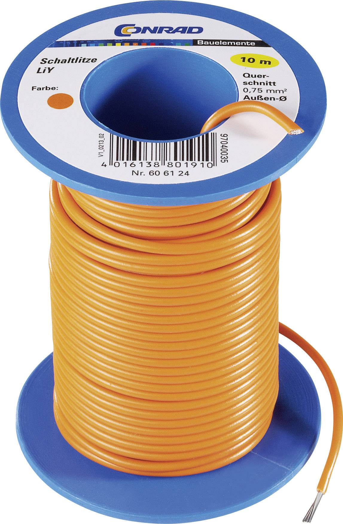 605131 Litze LiY 1 x 0.14mm² Violett 10m