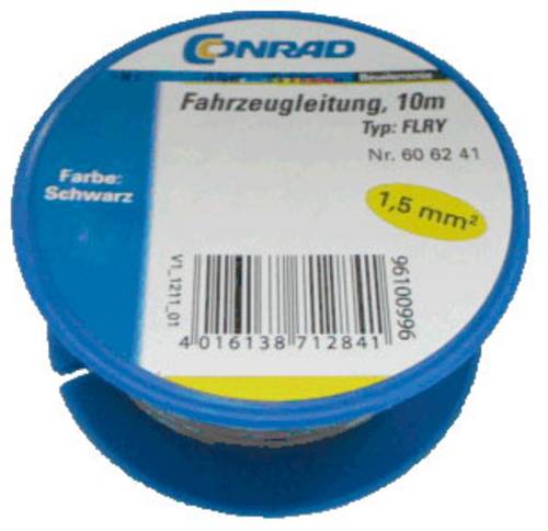 606241 Fahrzeugleitung FLRY-B 1 x 1.50mm² Schwarz 10m