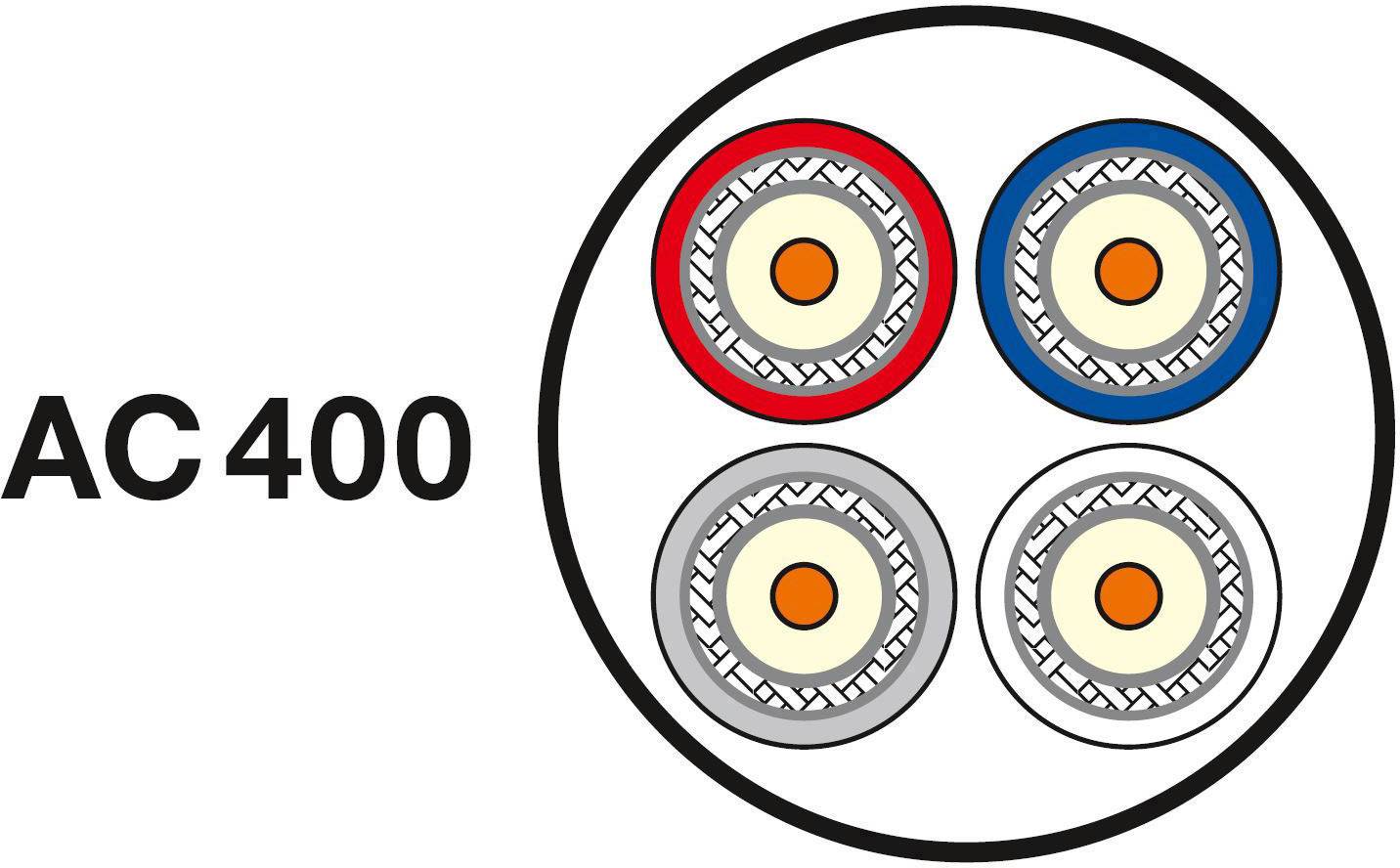 Interkabel AC 400 Koaxialkabel Außen-Durchmesser: 6.90 mm 75 Ω 120 dB Weiß Meterware