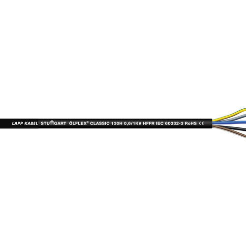 LAPP ÖLFLEX® CLASSIC 130 H BK Steuerleitung 12G 1.50mm² Schwarz 1123423-1000 1000m