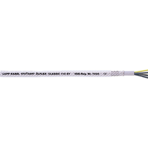 LAPP ÖLFLEX® CLASSIC 110 SY Steuerleitung 10G 0.50mm² Grau, Transparent 1125010-100 100m