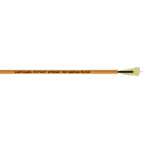 LAPP 28020001-1 Fibre optique plastique Hitronic POF 980/1000 µ Simplex orange Marchandise vendue au mètre