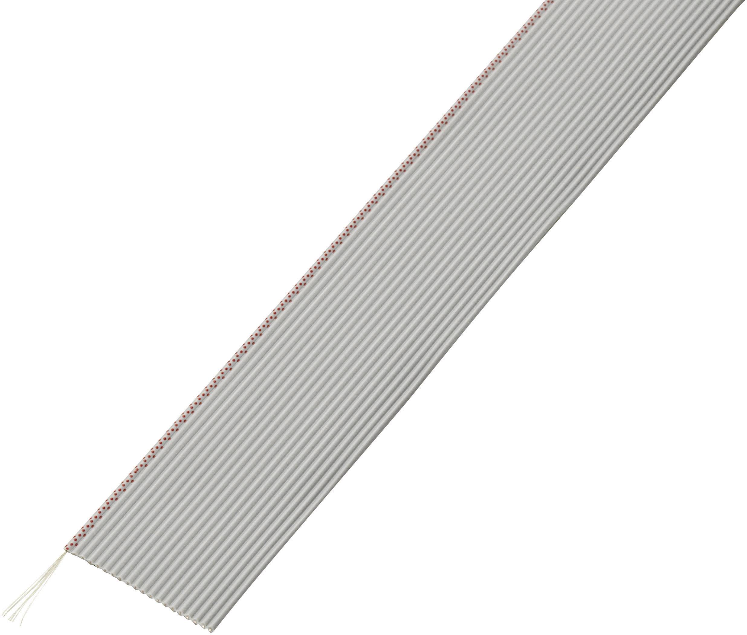 TRU Components 1567187 Flachbandkabel Rastermaß: 1.27mm 20 x 0.035mm² Grau 30.5m