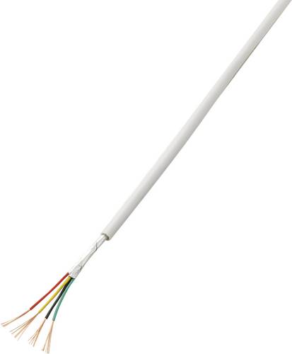 TRU COMPONENTS 1569082 Câble dalarme LiYY 10 x 0.22 mm² blanc 50 m