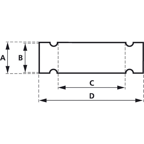 Zeichenträger mit Kabelbinder Montage-Art: Kabelbinder Beschriftungsfläche: 58 x 12mm