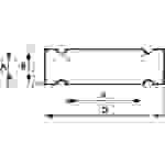 Zeichenträger mit Kabelbinder Montage-Art: Kabelbinder Beschriftungsfläche: 58 x 9.50mm