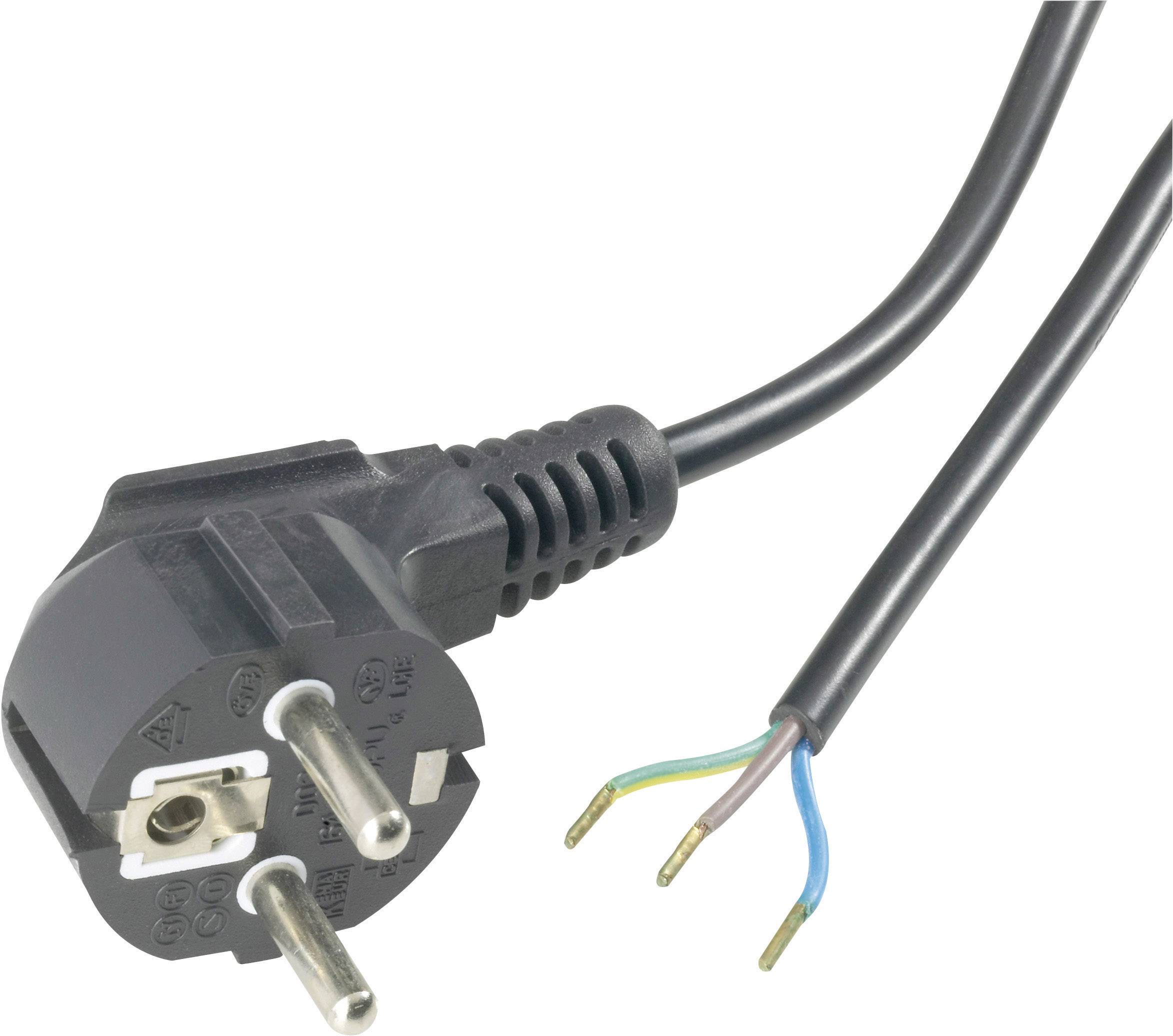 Goobay 93976 Strom Anschlusskabel Schwarz 1.50 m