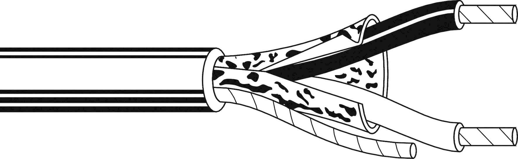 Belden 3077F003500 Busleitung 2 x 0.5mm² Orange Meterware