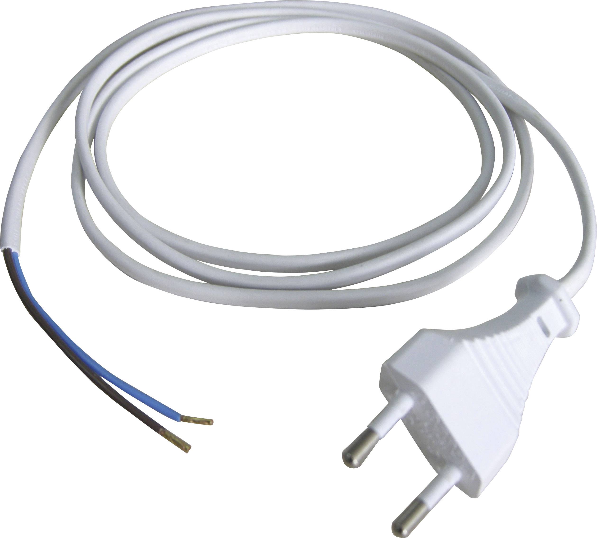 GAO 6777 Strom Anschlusskabel Weiß 1.50m