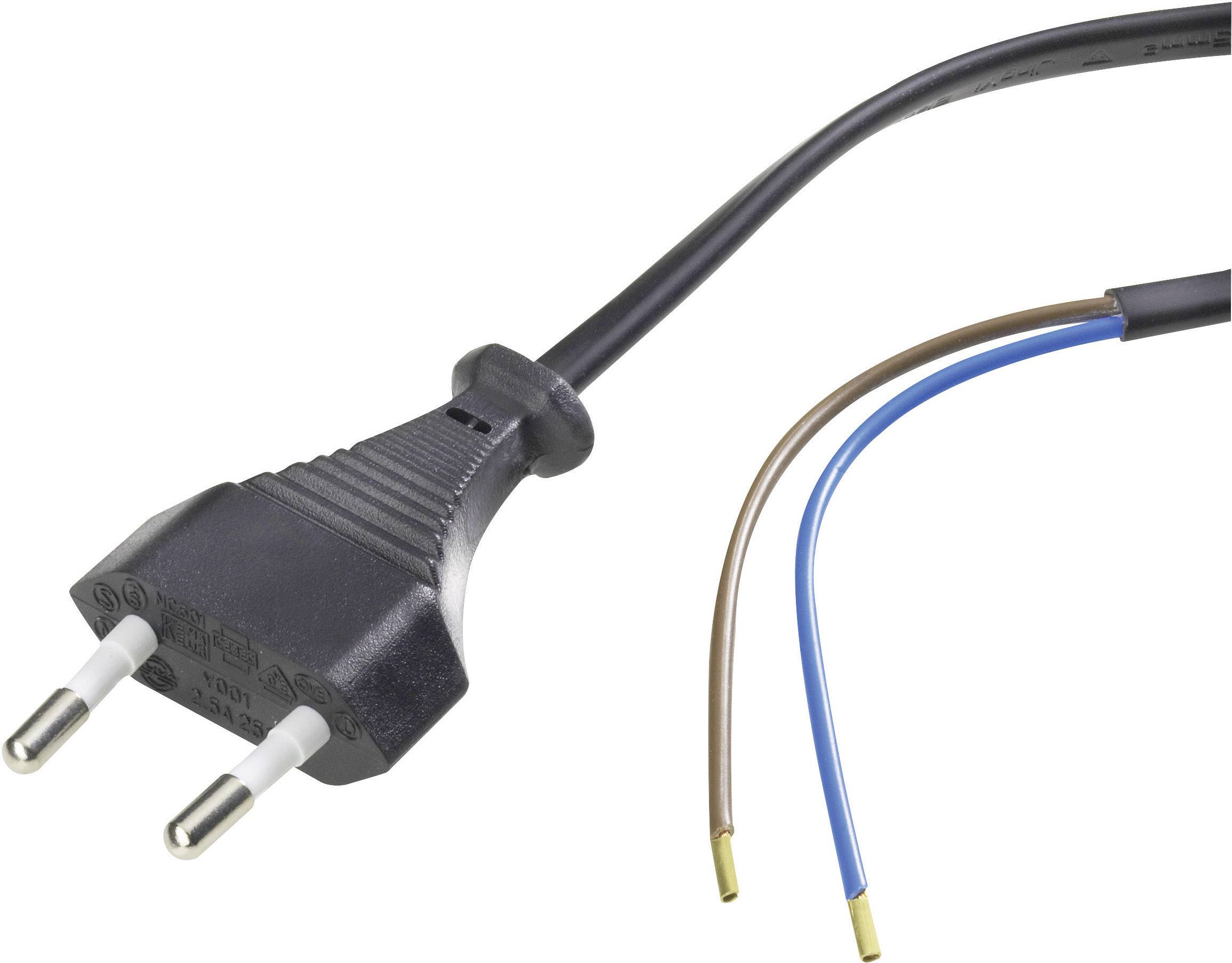 GAO 6778 Strom Anschlusskabel Schwarz 1.50m