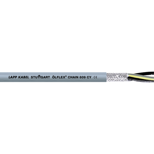 LAPP 1026759-1 Câble pour chaîne porte-câbles ÖLFLEX® CHAIN 809 CY 2 x 0.75 mm² gris Marchandise vendue au mètre