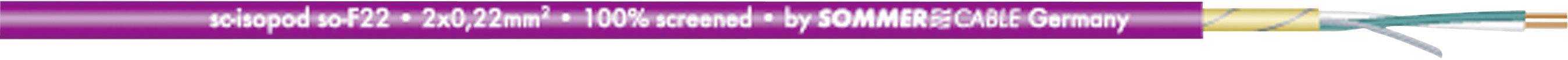 Sommer Cable 200-0408 Audiokabel 2 x 0.22 mm² Violett Meterware
