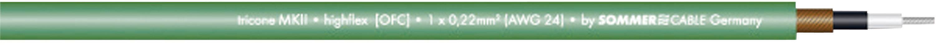 Sommer Cable 300-0024 Instrumentenkabel 1 x 0.22 mm² Grün Meterware