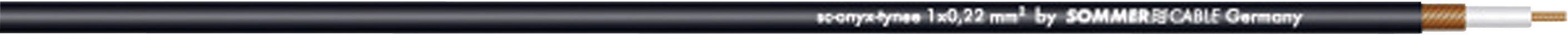 Sommer Cable 300-0031 Instrumentenkabel 1 x 0.22 mm² Schwarz Meterware