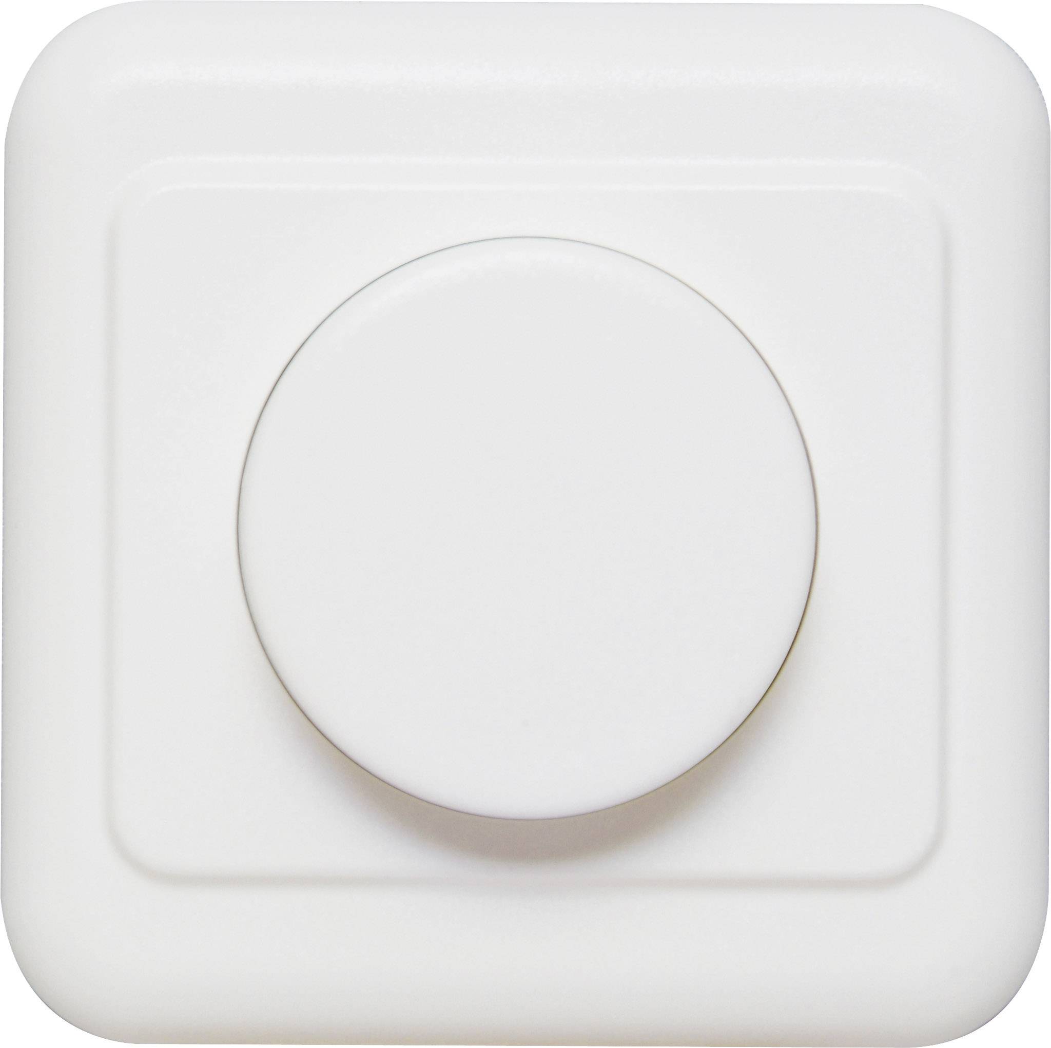 Ehmann 1060c0000 Unterputz Dimmer Geeignet für Leuchtmittel: Glühlampe, Halogenlampe Reinweiß