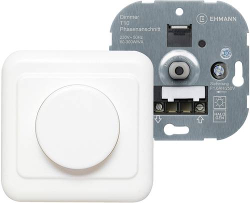 1060c0000 Unterputz Dimmer Geeignet für Leuchtmittel: Glühlampe, Halogenlampe Reinweiß