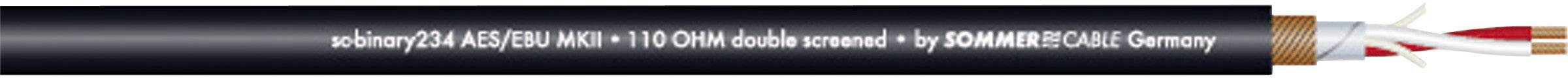 Sommer Cable 520-0051 Digitalkabel 2 x 0.34mm² Schwarz Meterware