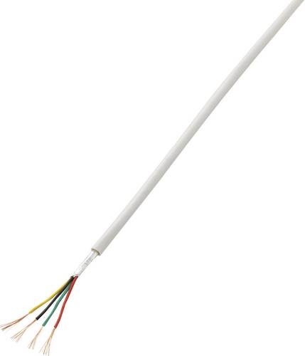 TRU Components 1570252 Alarmkabel LiYY 4 x 0.14 mm² Weiß 50 m