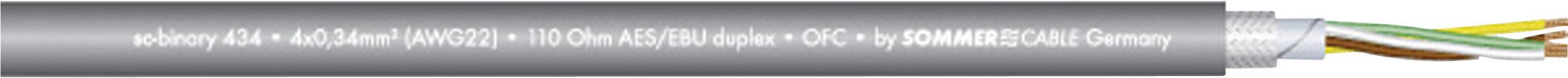 Sommer Cable 540-0056 Digitalkabel 4 x 0.34mm² Grau Meterware