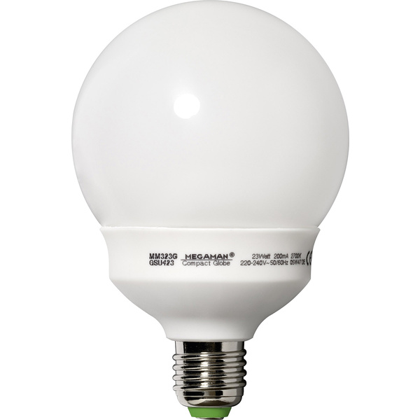 Megaman Energiesparlampe EEK: A (A++ - E) E27 149mm 230V 23W = 98W Warmweiß Globeform 1St.