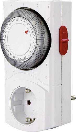 EMT2400 Steckdosen-Zeitschaltuhr analog Tagesprogramm 3680W IP20 2polig