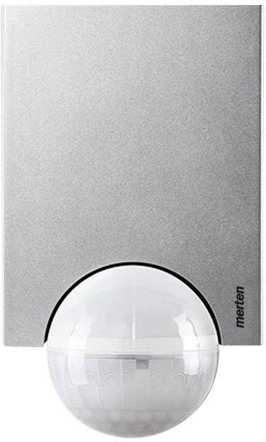 Merten Aufputz PIR-Bewegungsmelder 220 ° Relais Aluminium IP55