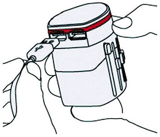 Skross 1.302101 Reiseadapter  World Adapter EVO USB