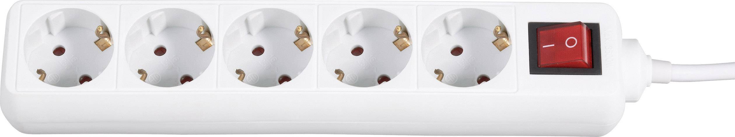 Gembird SPG4-C-6 Überspannungsschutz-Steckdosenleiste 5fach Weiß Schutzkontakt 1St.