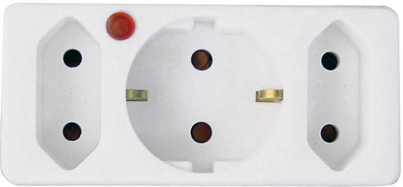 TZU 5-03 Überspannungsschutz-Zwischenstecker Weiß