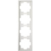 GAO 4fach Rahmen Starline Weiß 3518