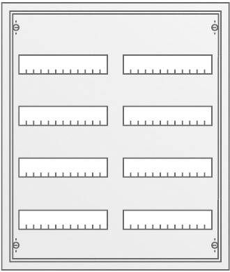 Striebel & John 30102 U42 Verteilerschrank Unterputz Anzahl Teilungen = 96 Anzahl Reihen = 4 Inhalt 1St.
