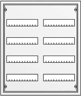 Striebel & John 30102 U42 Verteilerschrank Unterputz Anzahl Teilungen = 96 Anzahl Reihen = 4 Inhalt 1St.