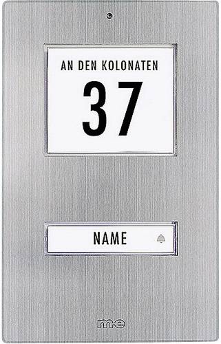 KT 1-EG Klingeltaster beleuchtet, mit Adressfeld, mit Namensschild 1fach Edel