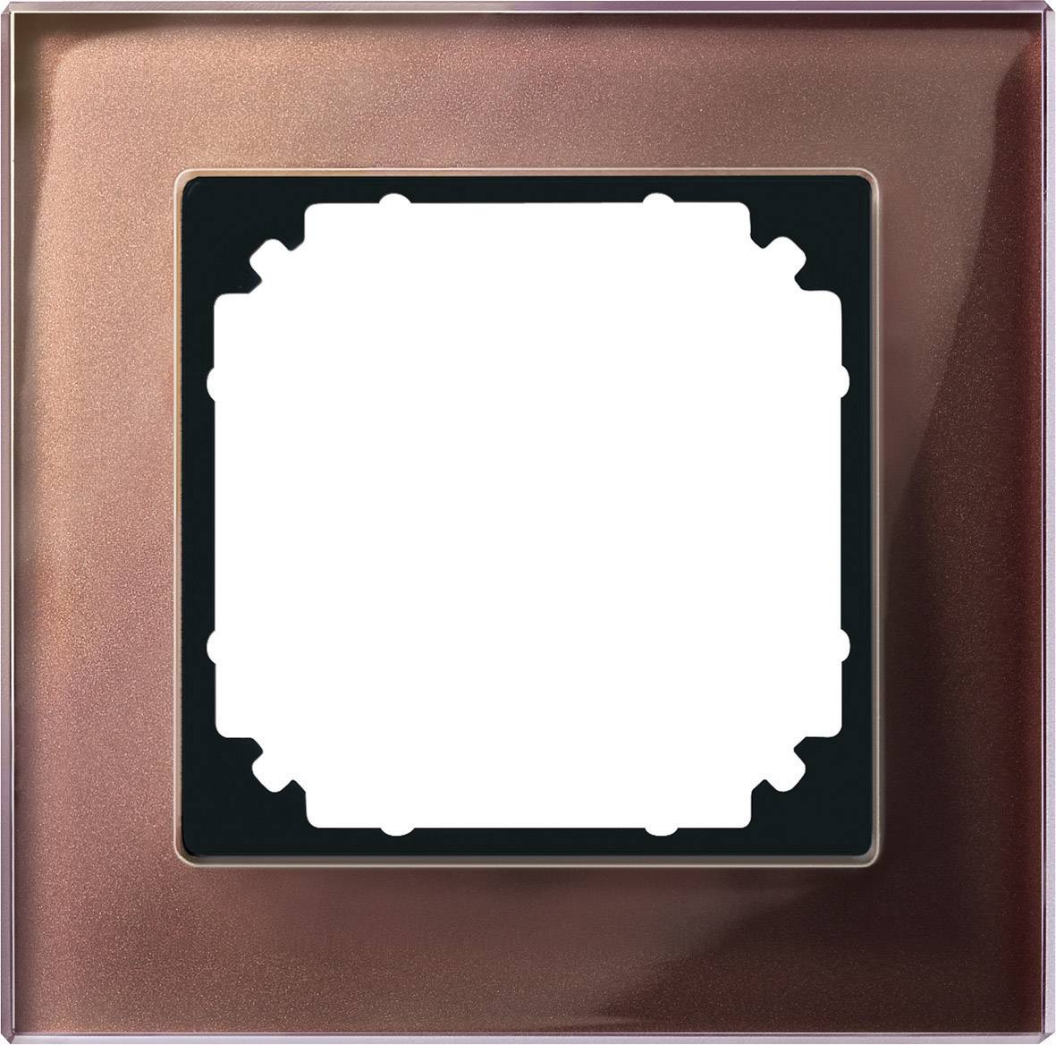 Merten 1fach Rahmen Abdeckung System M, M-Plan Braun 489115 1St.