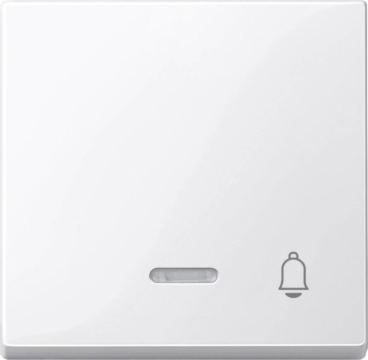 Merten Abdeckung Symbolwippe "Klingel" System M, 1-M, M-Smart, M-Plan, M-Creativ Polarweiß glänzend 435819 1St.
