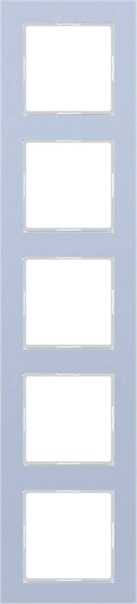Jung 5fach Rahmen A creation Blau, Grau AC585GLBLGR 1St.