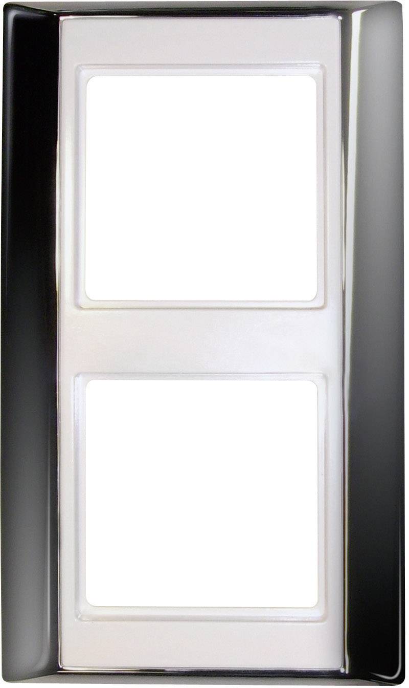 Jung 2fach Rahmen A plus Chrom/Alpinweiß AP582GCRWW 1St.