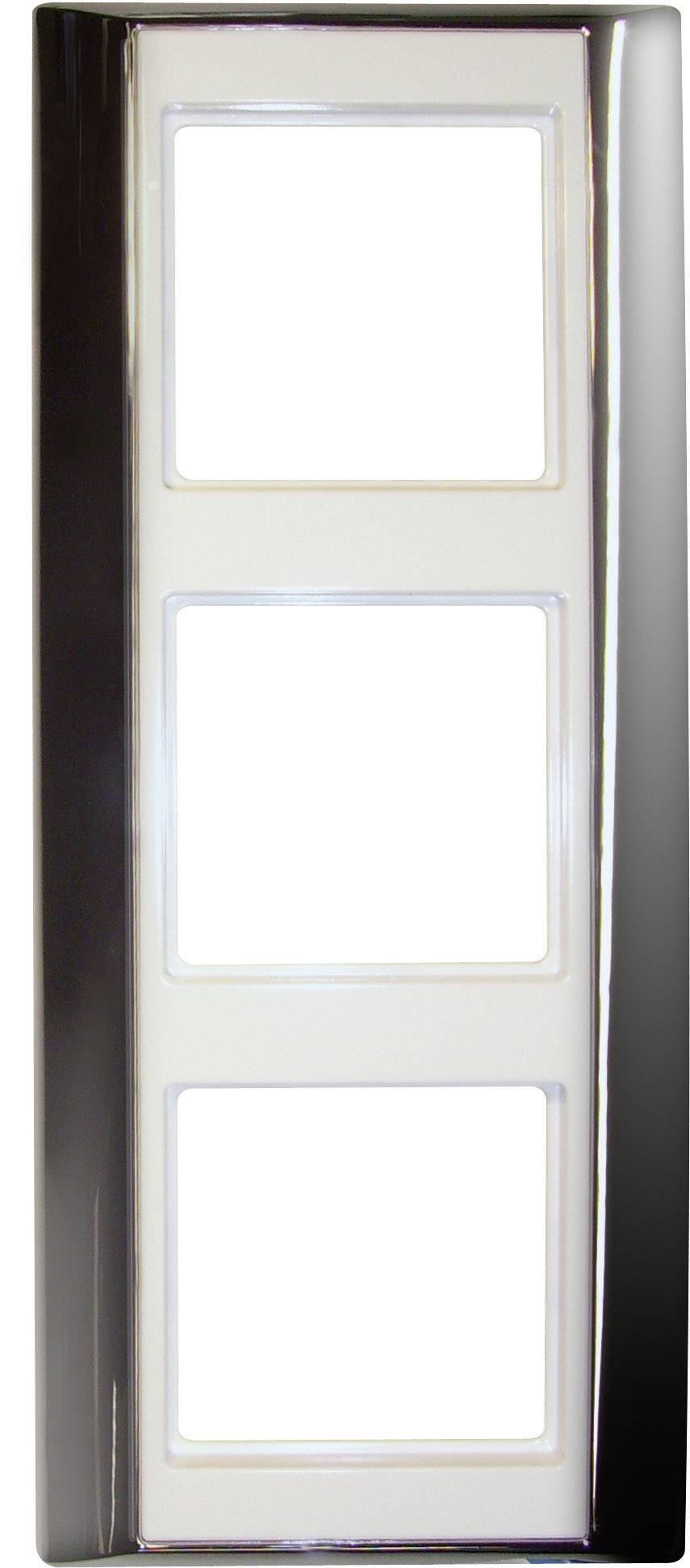 Jung 3fach Rahmen A plus Chrom/Alpinweiß AP583GCRWW 1St.