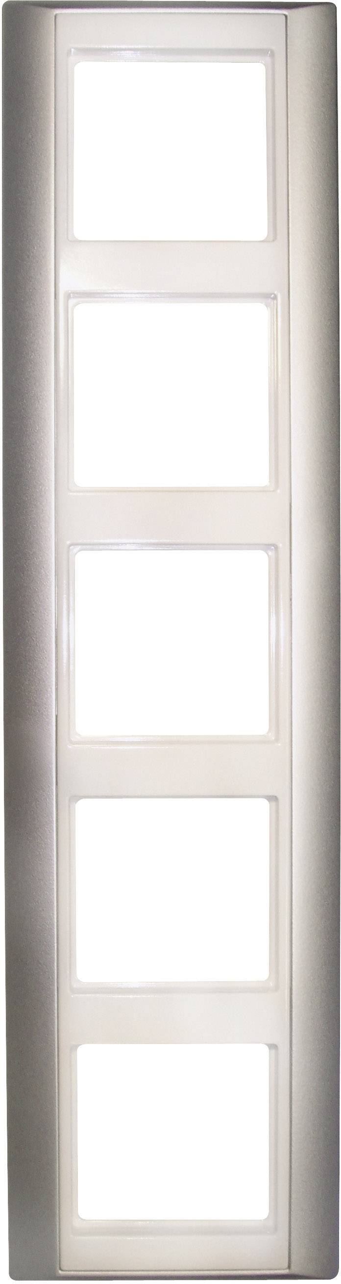 Jung 5fach Rahmen A plus Alu/Alpinweiß AP585ALWW 1St.