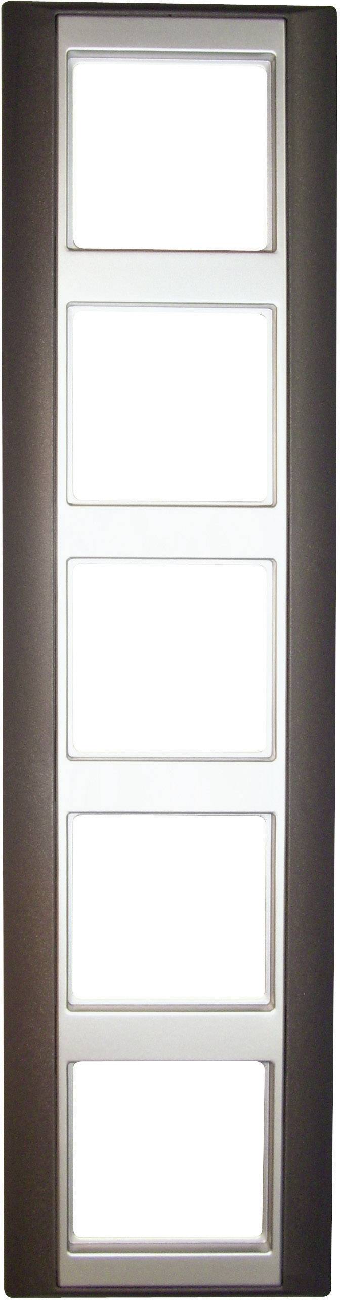 Jung 5fach Rahmen A plus Anthrazit/Alpinweiß AP585ANTWW 1St.