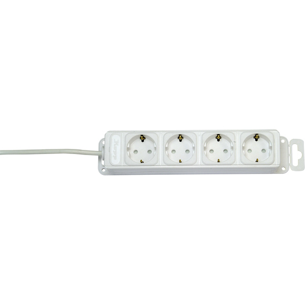 Kopp 127102016 Steckdosenleiste 4fach Weiß Schutzkontakt 1St.