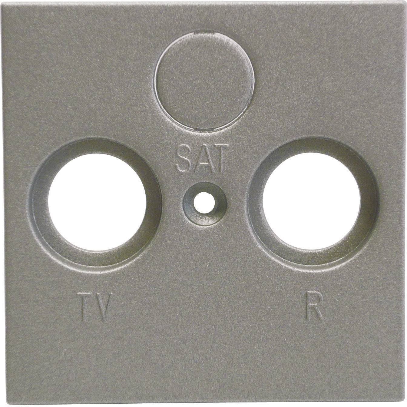 GIRA Schalterprogramm Abdeckung TV-, Radio-Steckdose System 55, Standard 55, E2, Event, Event Klar, Event Opak, Esprit, ClassiX Aluminium 1 St.