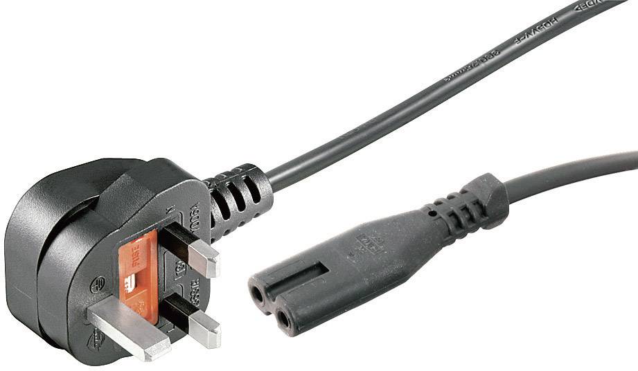 Goobay 93959 Strom Netzkabel Schwarz 1.80m
