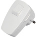 Kopp 170402006 Schutzkontakt-Winkelstecker Kunststoff mit Schalter 230 V Weiß IP20